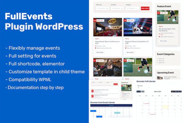 Event Plugin WordPress - FullEvents WordPress Eklentisi