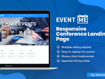 EventMe - Responsive Event Landing Page Yazı Tipi