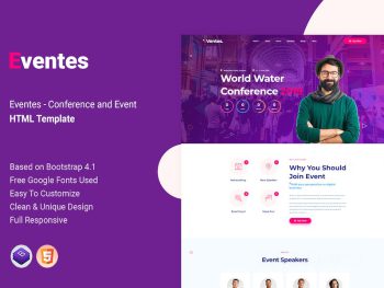 Eventes - Conference and Event HTML Template Yazı Tipi