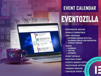 EventoZilla Event Calendar Elementor Widget Addon WordPress Eklentisi