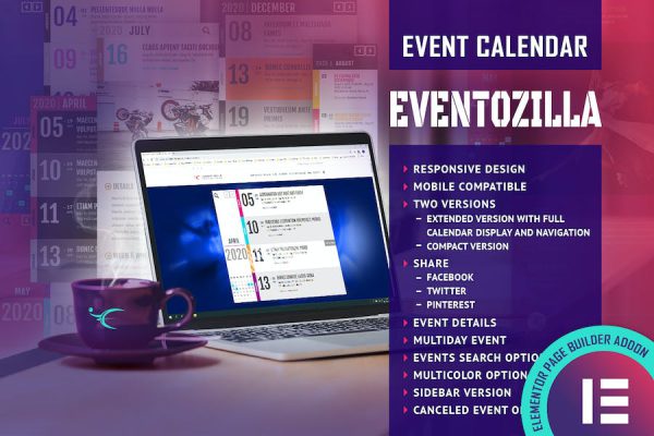 EventoZilla Event Calendar Elementor Widget Addon WordPress Eklentisi
