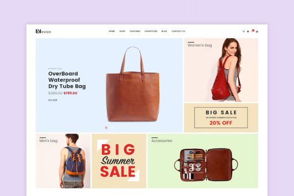 Evon - Bag Store WooCommerce WordPress Teması