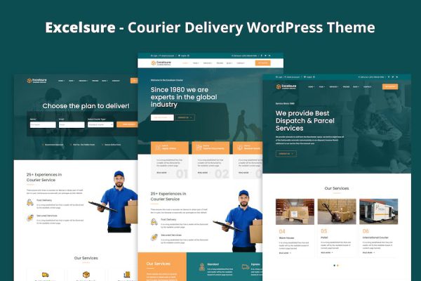 Excelsure - Courier Delivery WordPress Teması