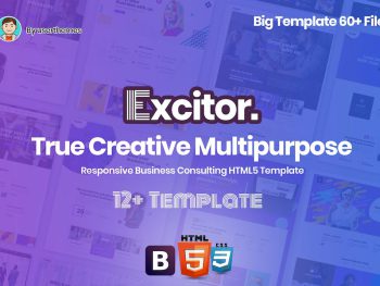 Excitor - Responsive Business Consulting Template Yazı Tipi