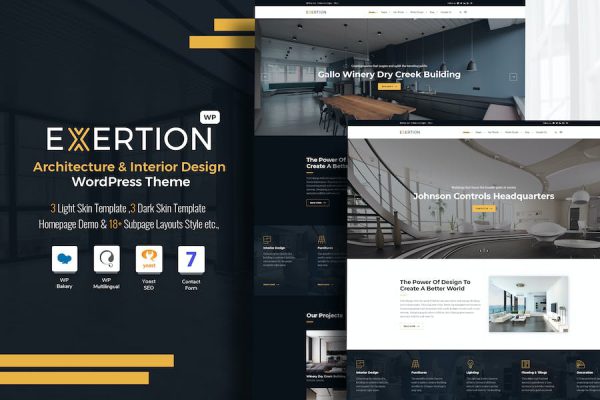 Exertion - Architecture & Interior WordPress Teması