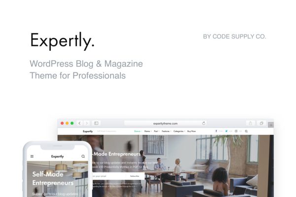 Expertly -  Blog & Magazine Theme for Pro WordPress Teması