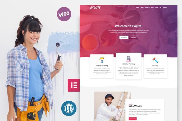 Exqute - Painting Company WordPress Teması