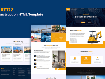 Exroz - Construction Template Yazı Tipi