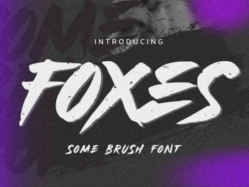 FOXES - Some Brush Font Yazı Tipi