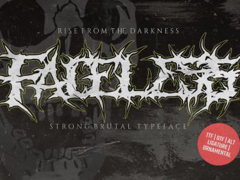Faceless - Black Metal Typeface Yazı Tipi