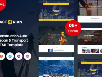 Factorian - Construction Auto Repair & Transport Yazı Tipi