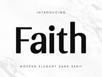 Faith - Modern Elegant Sans Serif Yazı Tipi