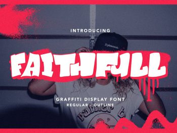 Faithfull - Graffiti Display Font Yazı Tipi