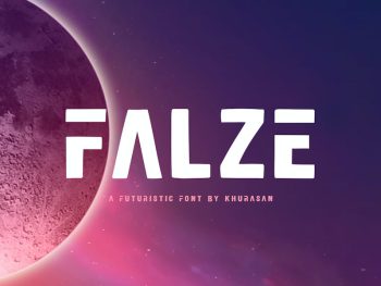 Falze - Futuristic Logo Font Yazı Tipi