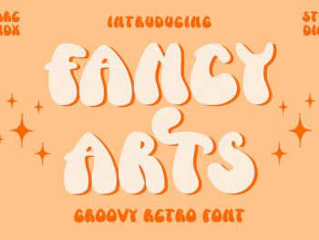 Fancy Arts - Groovy Retro Font Yazı Tipi