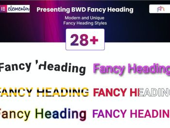 Fancy Heading addon for elementor WordPress Eklentisi