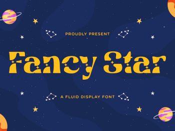 Fancy Star - A Fluid Display Font Yazı Tipi