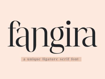 Fangira Unique Serif Font Yazı Tipi