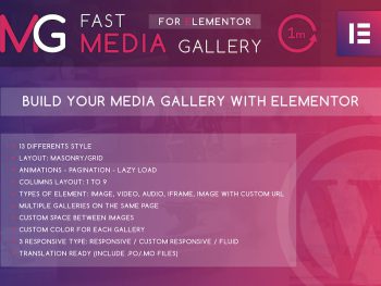 Fast Media Gallery For Elementor WordPress Plugin WordPress Eklentisi