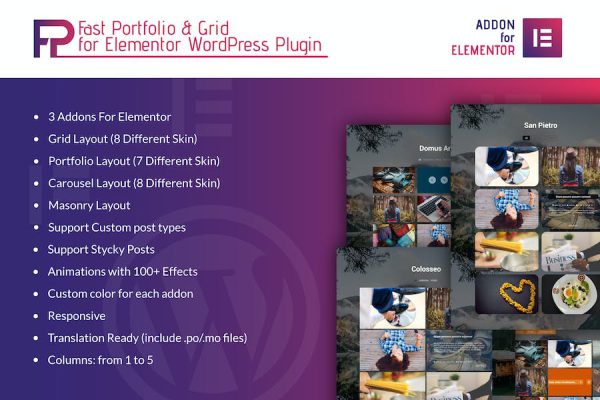 Fast Portfolio & Grid Elementor WordPress Plugin WordPress Eklentisi