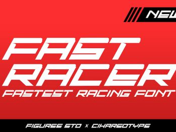 Fast Racer - Racing Display Font Yazı Tipi