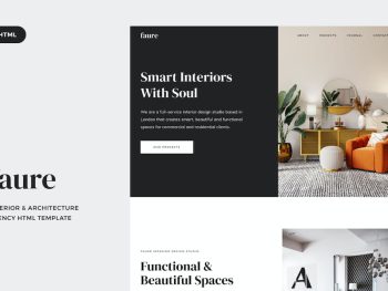 Faure - Interior & Architecture Agency HTML Templa Yazı Tipi