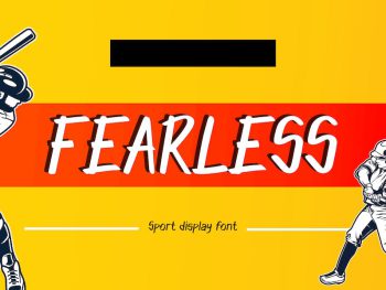 Fearless: The Urban Display Font for Sports Yazı Tipi