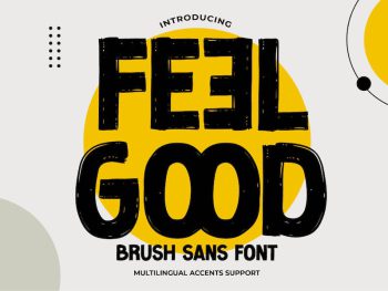 Feel Good - Brush Sans Font Yazı Tipi