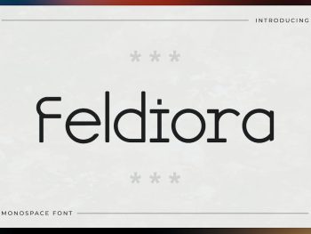 Feldiora - Monospace Font Yazı Tipi