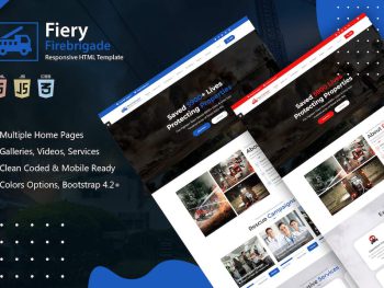 Fiery - Fire Brigade Responsive HTML Template Yazı Tipi