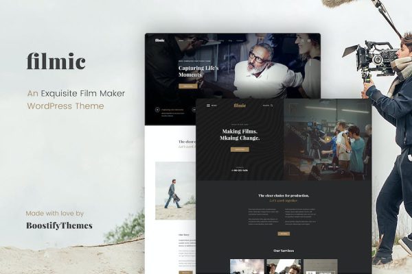 Filmic - Movie Studio & Film Maker WordPress Teması