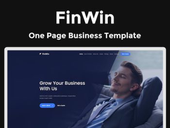 FinWin - One Page Business Finance Template Yazı Tipi