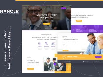 Financer | Business Consultations Template Yazı Tipi