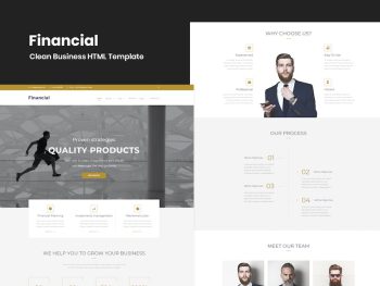 Financial - Clean Business HTML Template Yazı Tipi