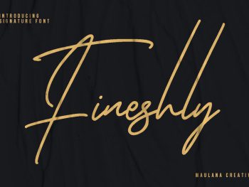 Fineshly Signature Font Yazı Tipi