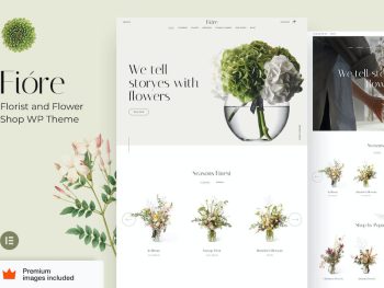 Fiore - Flower Shop and Florist Elementor Pro WordPress Teması