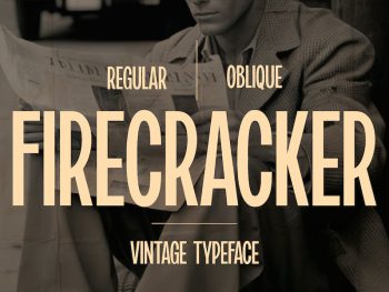 Firecracker - Vintage Typeface Yazı Tipi