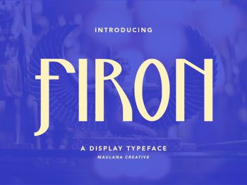 Firon Display Typeface Font Yazı Tipi