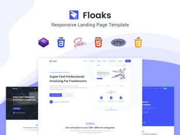 Floaks - Responsive Landing Page Template Yazı Tipi