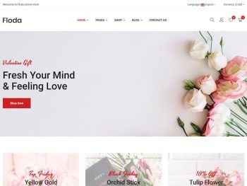 Floda – Flower Store HTML Template Yazı Tipi