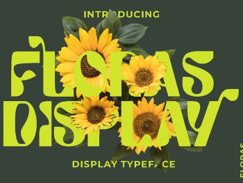 Floras Display - Display Font Yazı Tipi