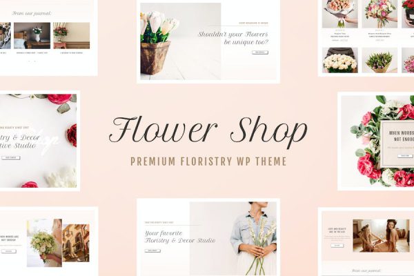 Flower Shop - Decoration Store and Floristic WordPress Teması