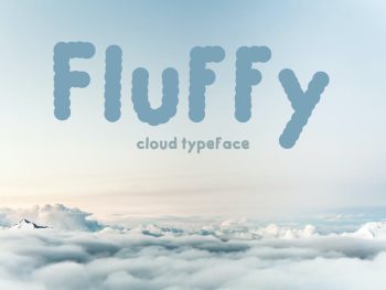 Fluffy - Cloud Typeface Yazı Tipi