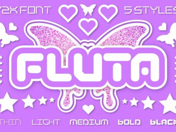 Fluta Y2K Font Yazı Tipi