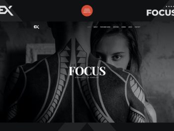 Focus - Photography Portfolio Template Yazı Tipi