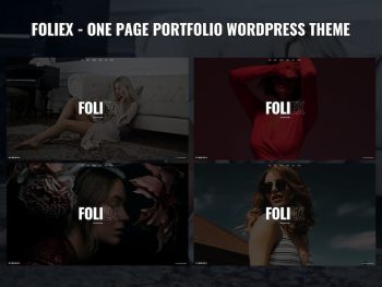 Foliex - One Page Portfolio WordPress Teması