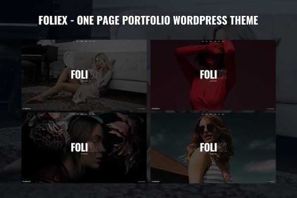 Foliex - One Page Portfolio WordPress Teması