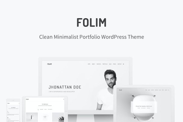 Folim - Clean Minimalist Portfolio WordPress Teması