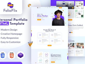 FolioFlix - Personal Portfolio HTML Template Yazı Tipi