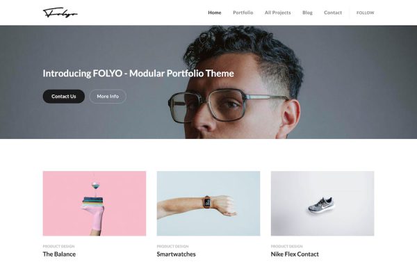 Folyo - Modular Portfolio Theme WordPress Teması